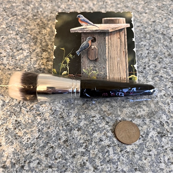 Mally Beauty Black Handle Foundation Full Face Make Up Brush - Picture 1 of 9